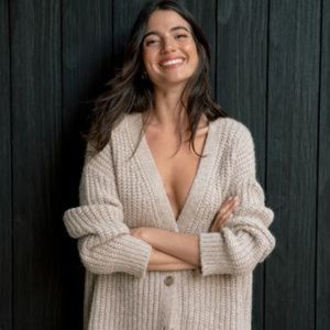Alpaca Cocoon Cardigan, XXS